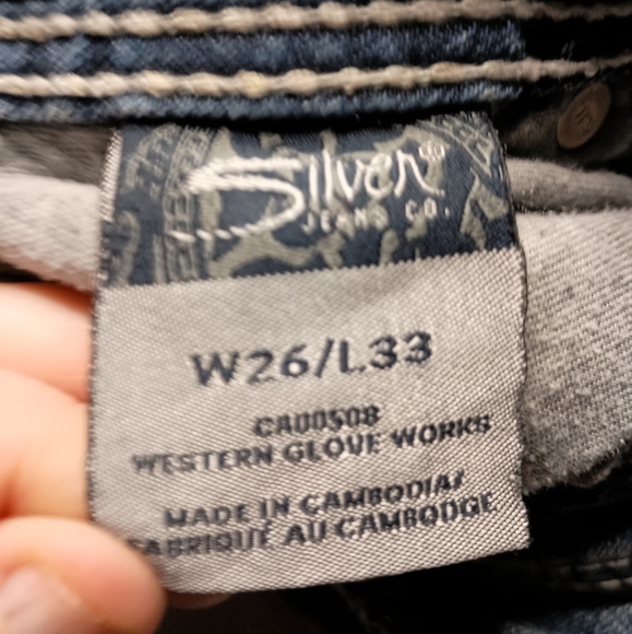 SILVER JEANS Aiko bootcut cotton western size 26 (#1,033) - Picture 6 of 8